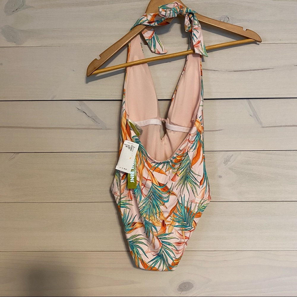 GIANNI BINI floral one piece halter swimsuit - Picture 3 of 5